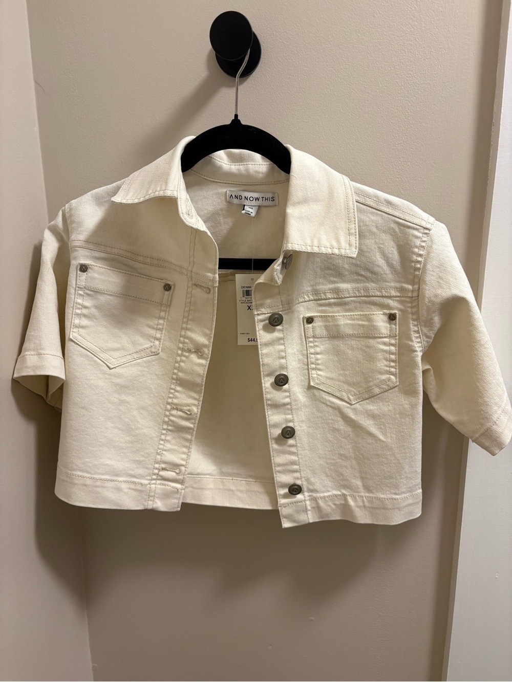 NWT Ecru Denim Shirt